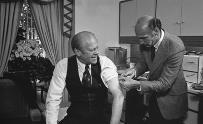 gerald ford gets a vaccine