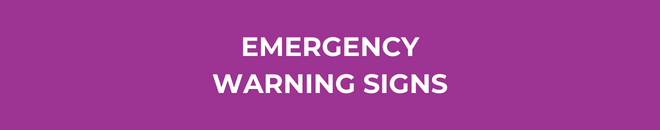 flu emergency warning signs button