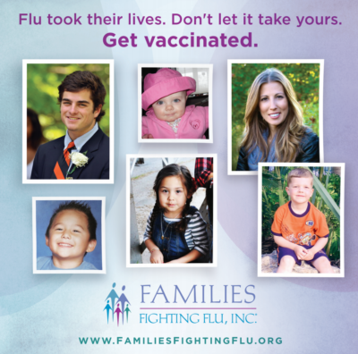 get vaccinated against the flu flyer