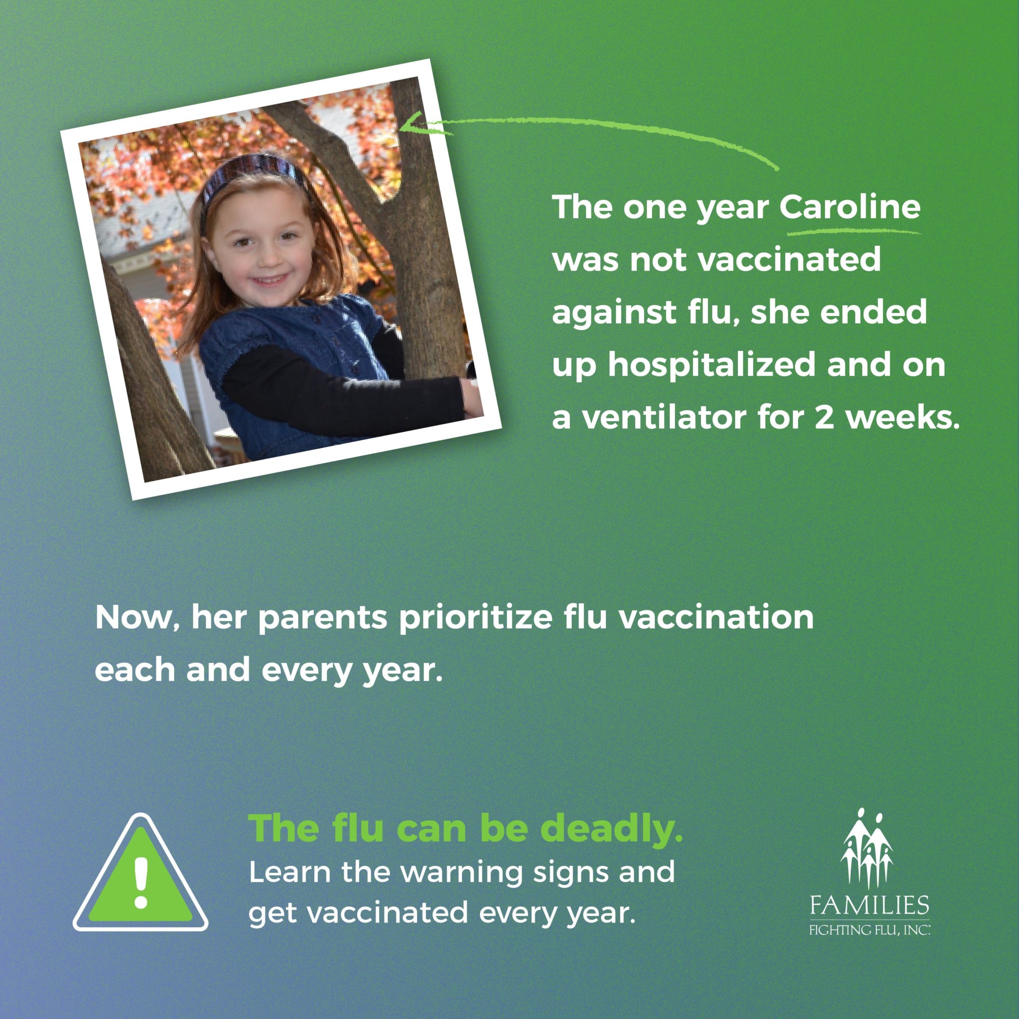 Caroline Miller flu survivor
